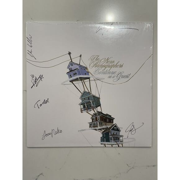 The New Pornographers band SIGNED lp album continue as a guest AUTOGRAPHED #1